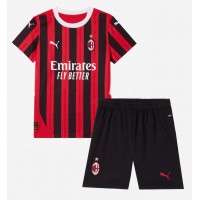 Dječji Nogometni Dres AC Milan Domaci 2024-25 Kratak Rukav (+ Kratke hlače)